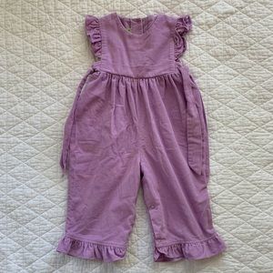 Stelly Belly purple corduroy jumper/romper